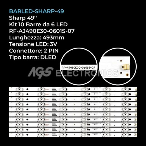 Kit barre strip led - 10,