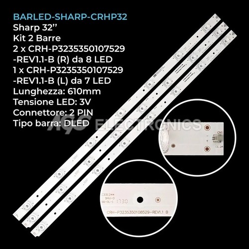 Kit barre strip - 3, 7/8led