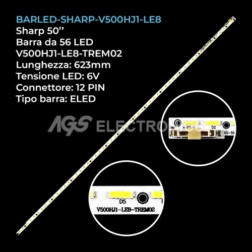 Barra strip led sharp - 56,