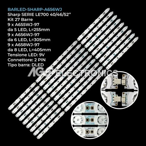 Kit barre strip led tv - barre,