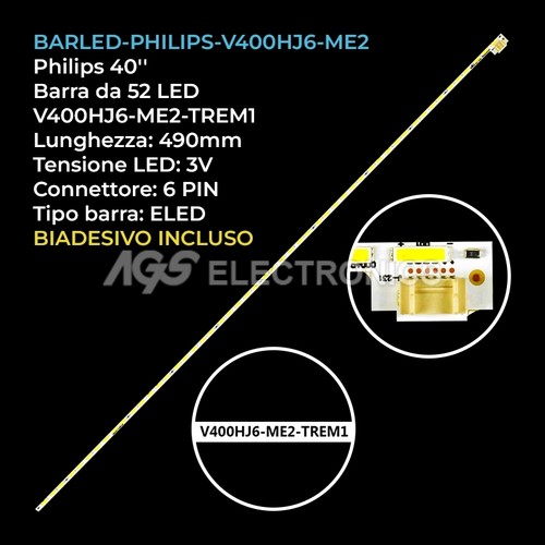 Barra led tv - da, philips