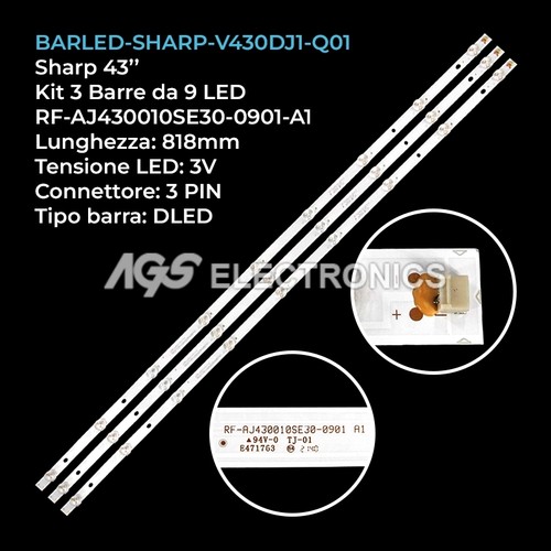 Kit barre strip - 9, led