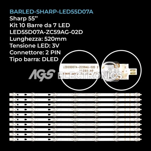 Kit barre strip led tv - strip,